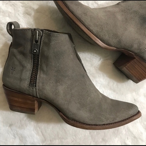 frye grey booties
